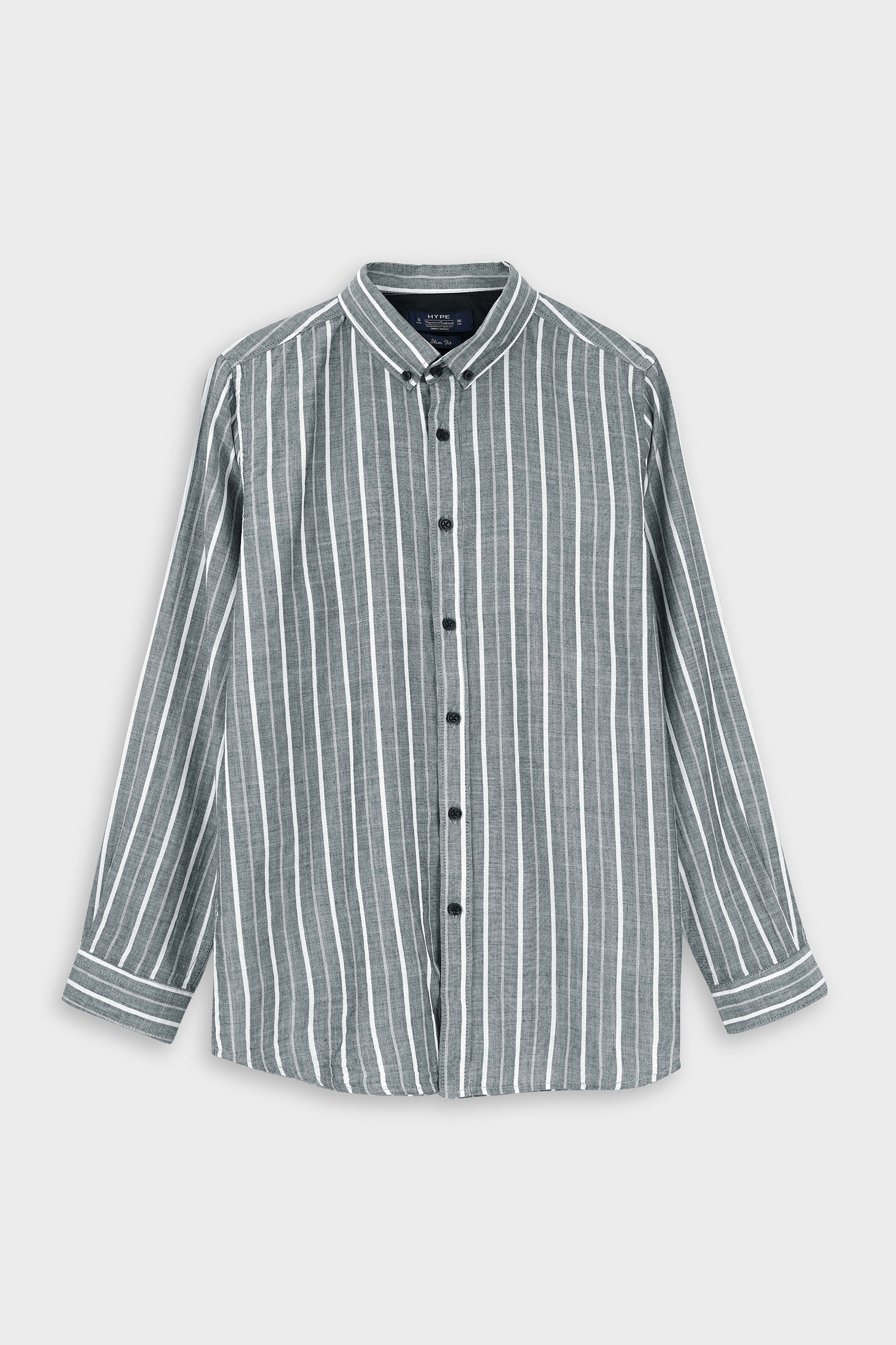 Stripes Cotton Casual Shirt 002431