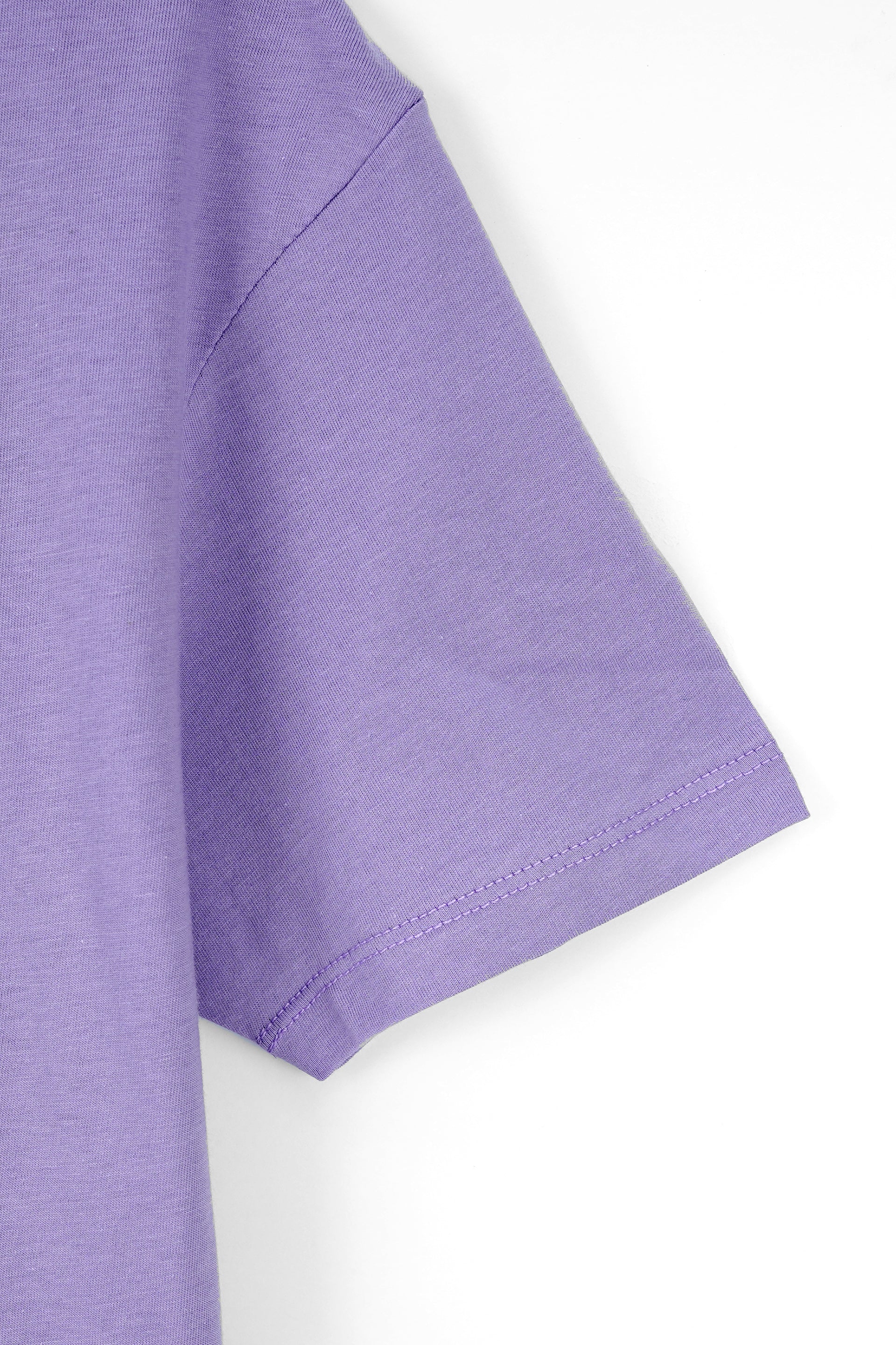 Purple Graphic Cotton T-Shirt 002410