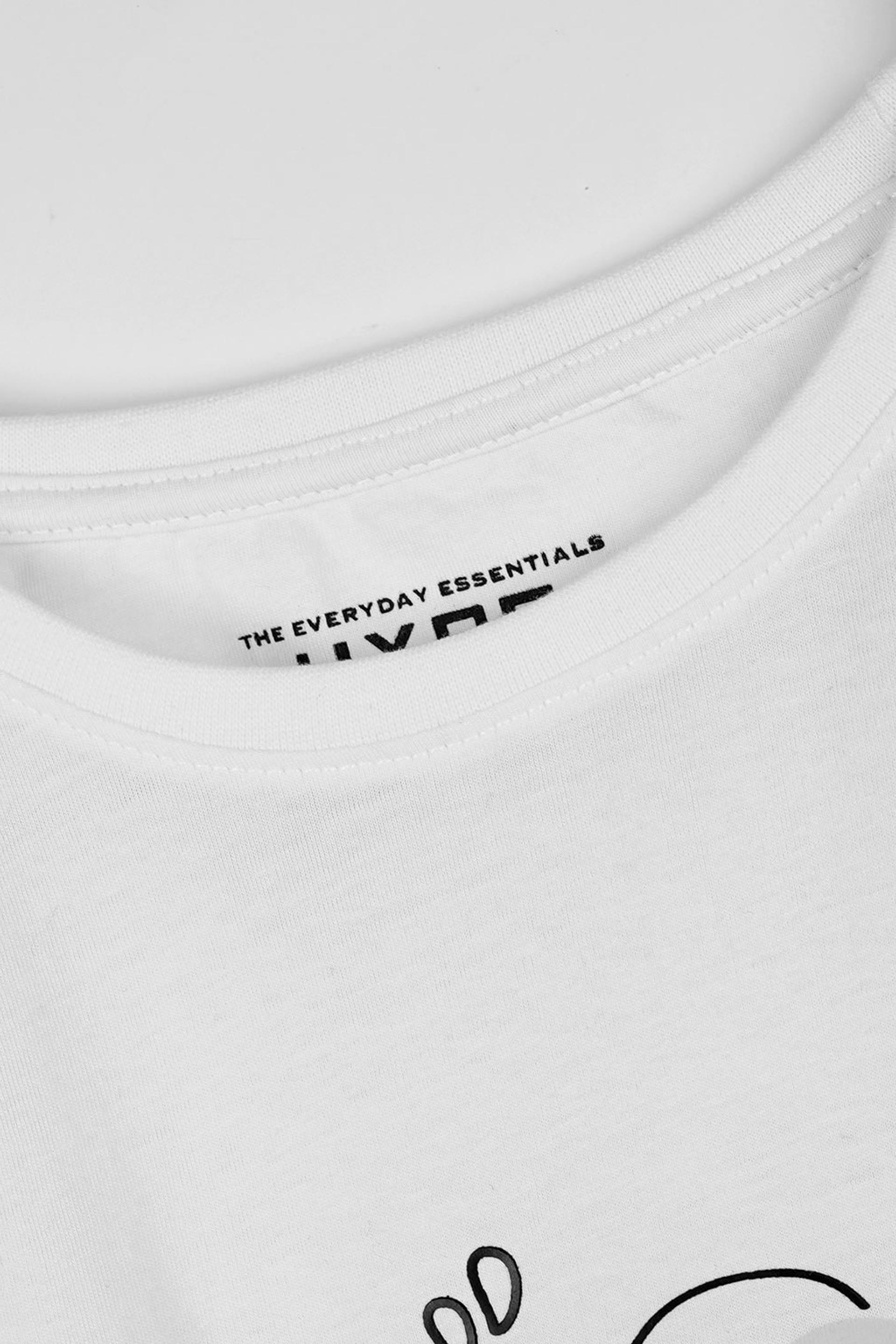 Graphic White T-Shirt 001877