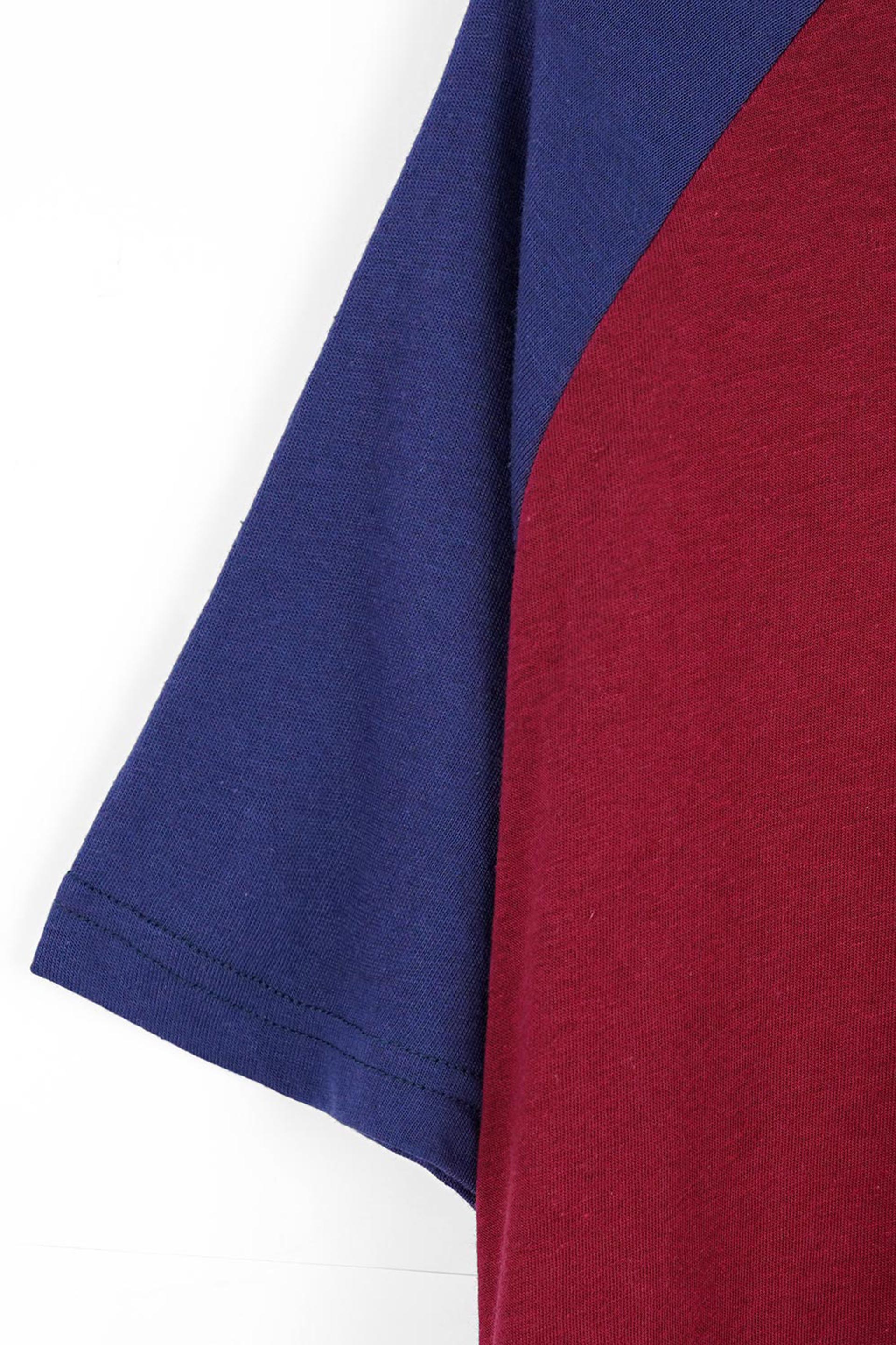 Raglan Sleeve Printed Soft Cotton T-Shirt 001906