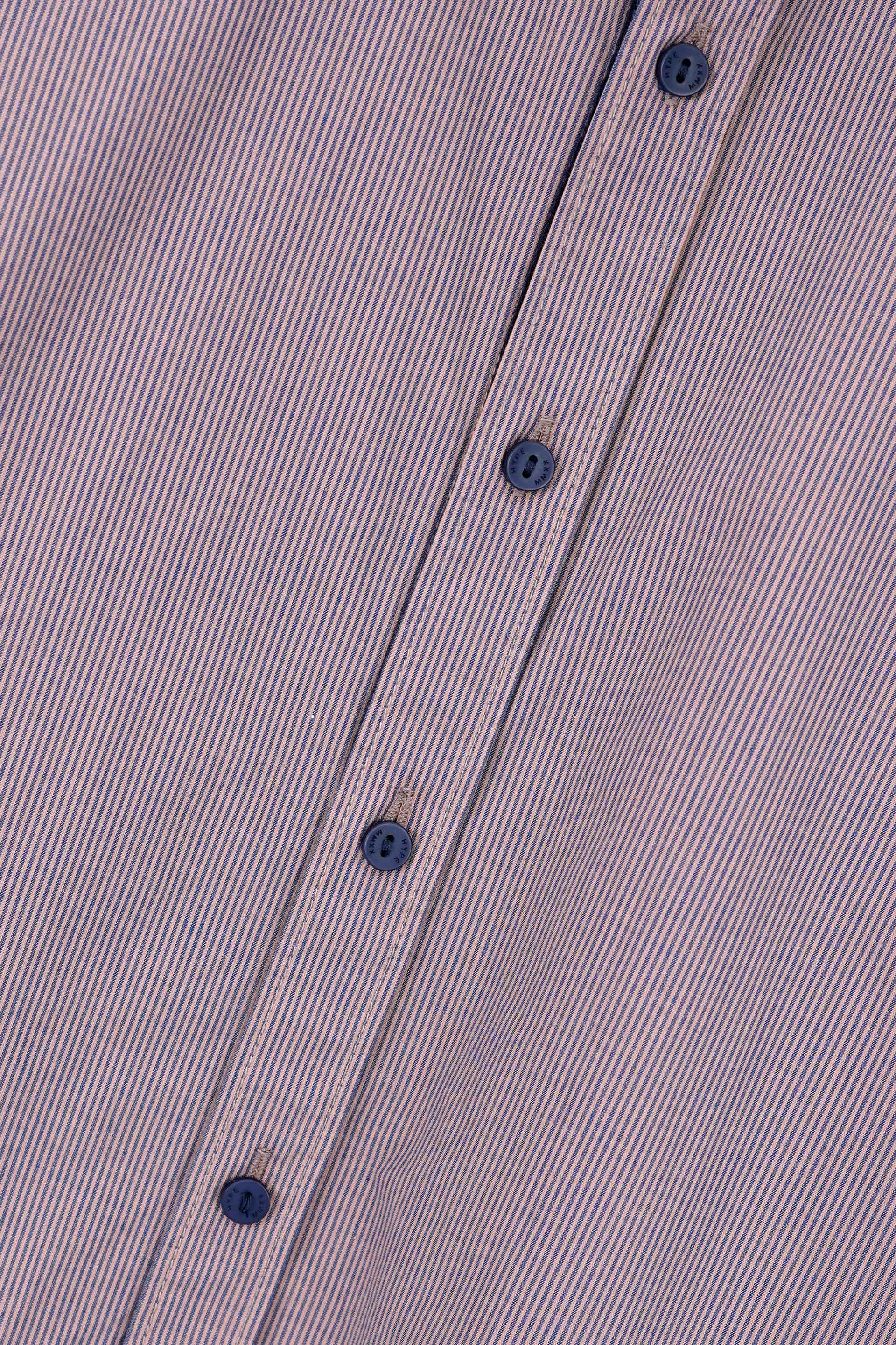Mens Soft Cotton Stripes Casual Shirt 002482