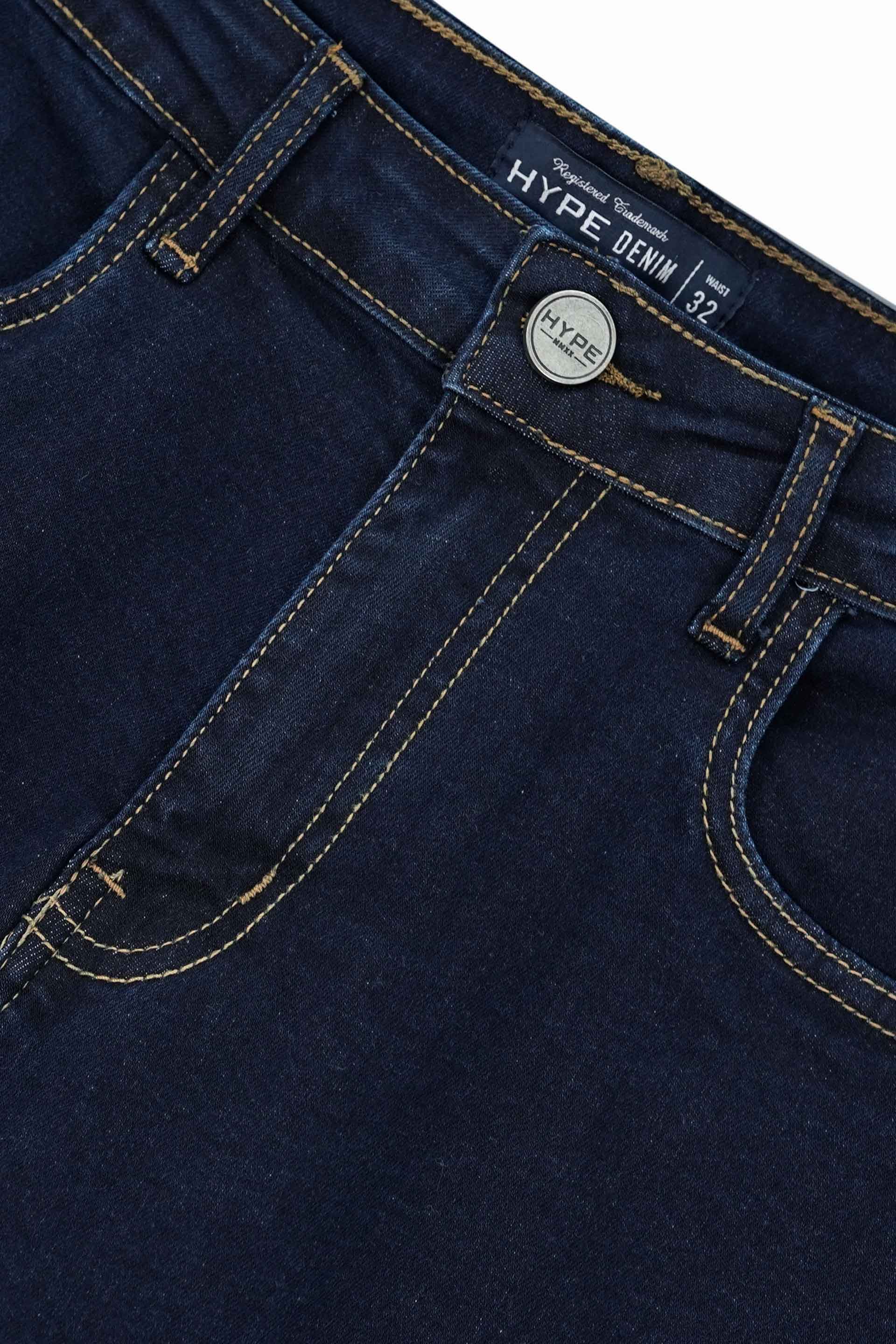 Dark Blue Slim Fit Denim Jeans 002508