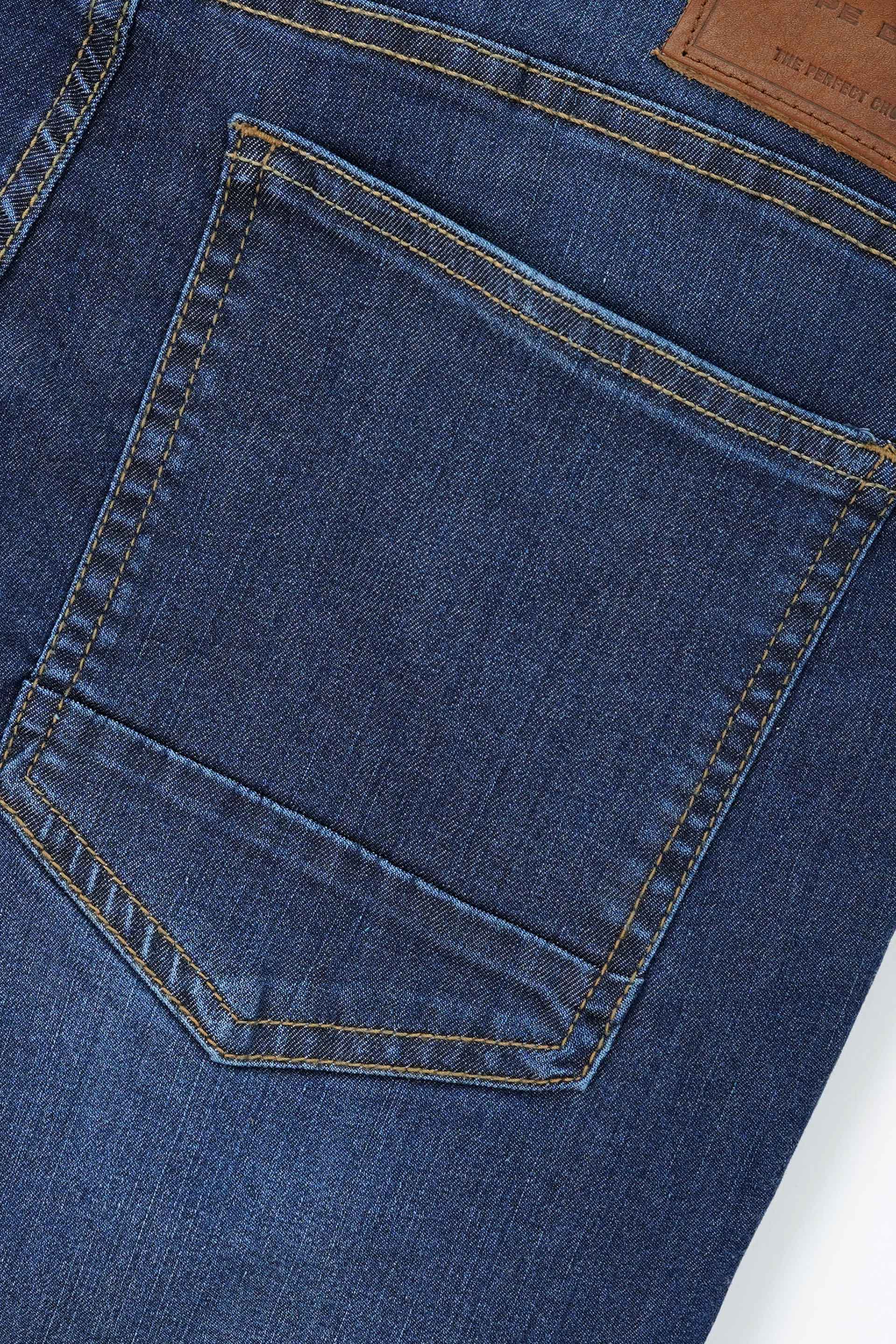 Blue Slim Fit Wash Denim Jeans 002504