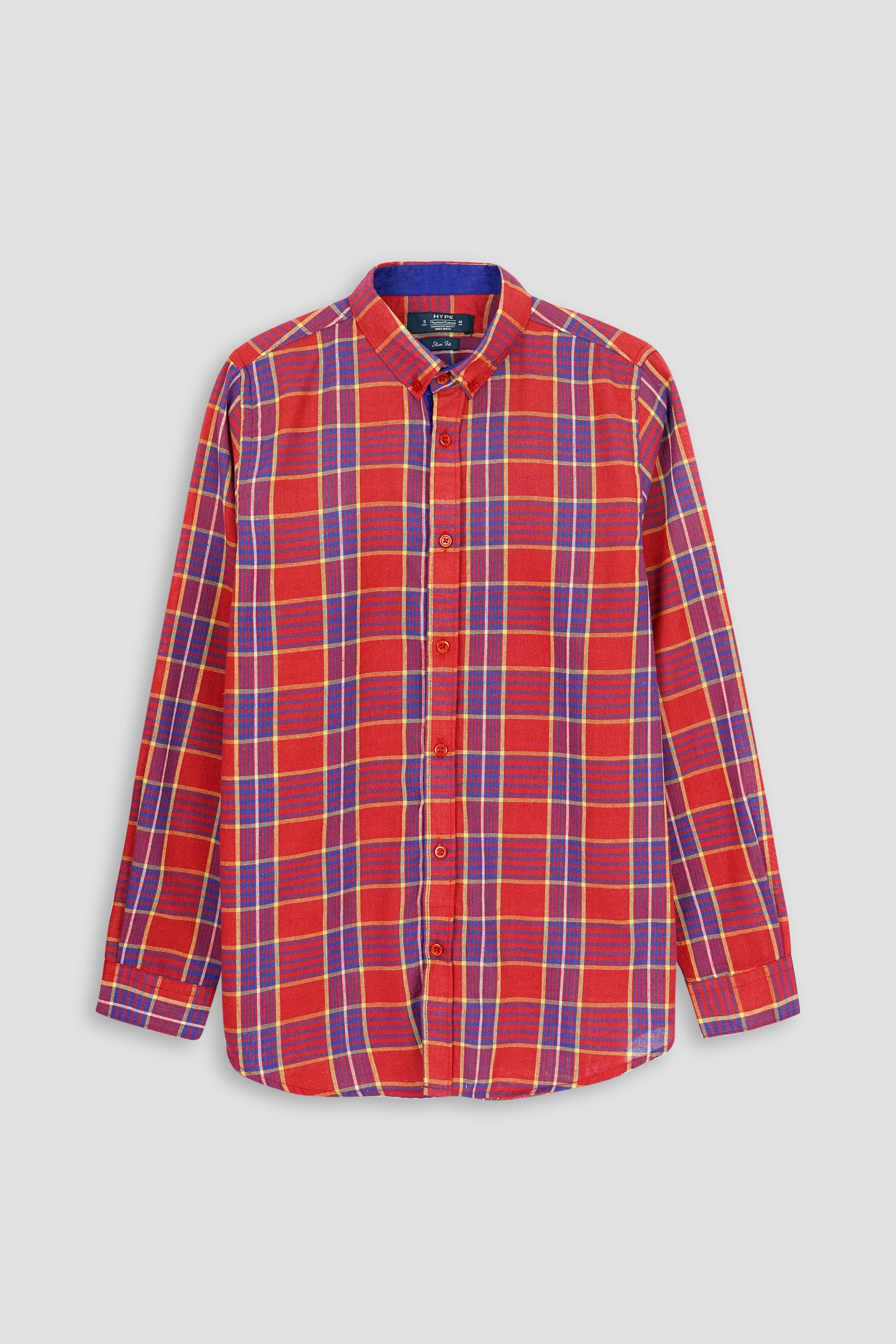 Men Soft Cotton Chequered Casual Shirt 002500
