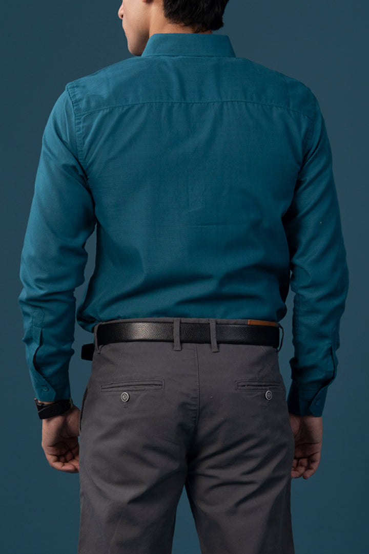 Teal Oxford Button-Down Shirt