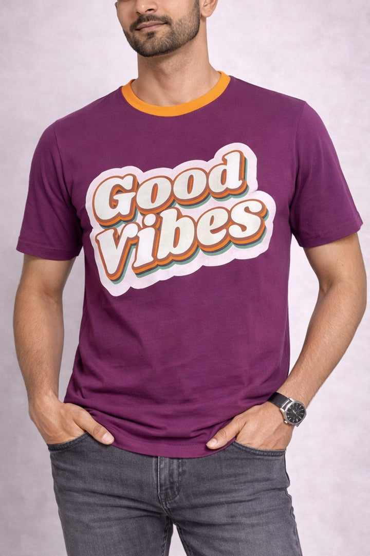 Graphic Soft Cotton T-Shirt 002477-PRP