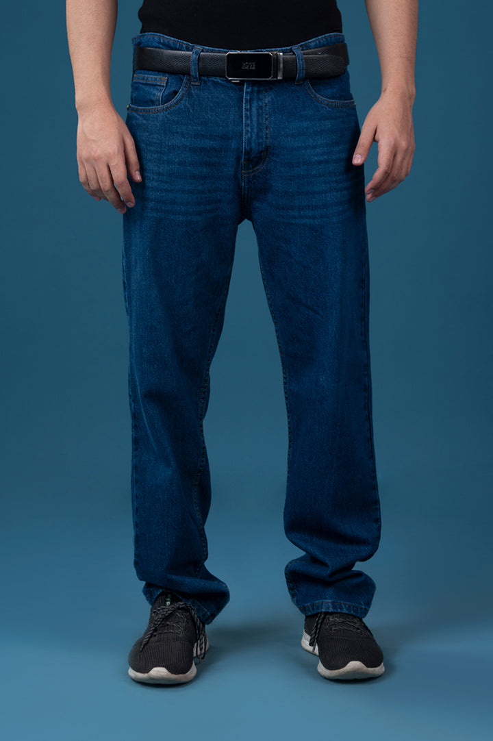 Indigo Blue Straight Fit Jeans