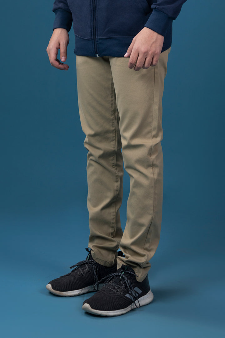 Sand Beige Cotton Chinos