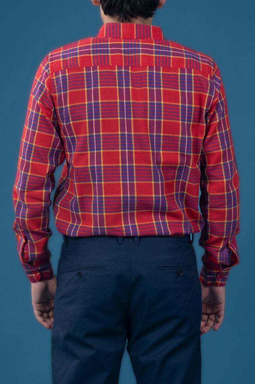 Red Tartan Checked Shirt
