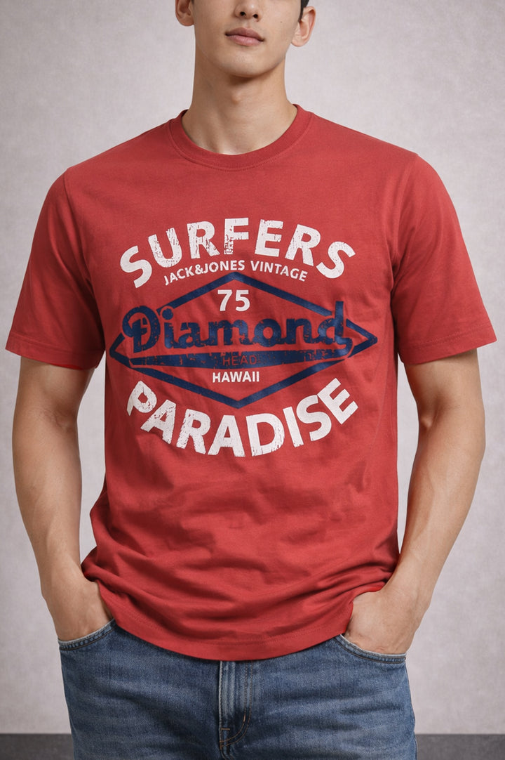 Basic Super Stretchable  T-Shirt 002548-DPK