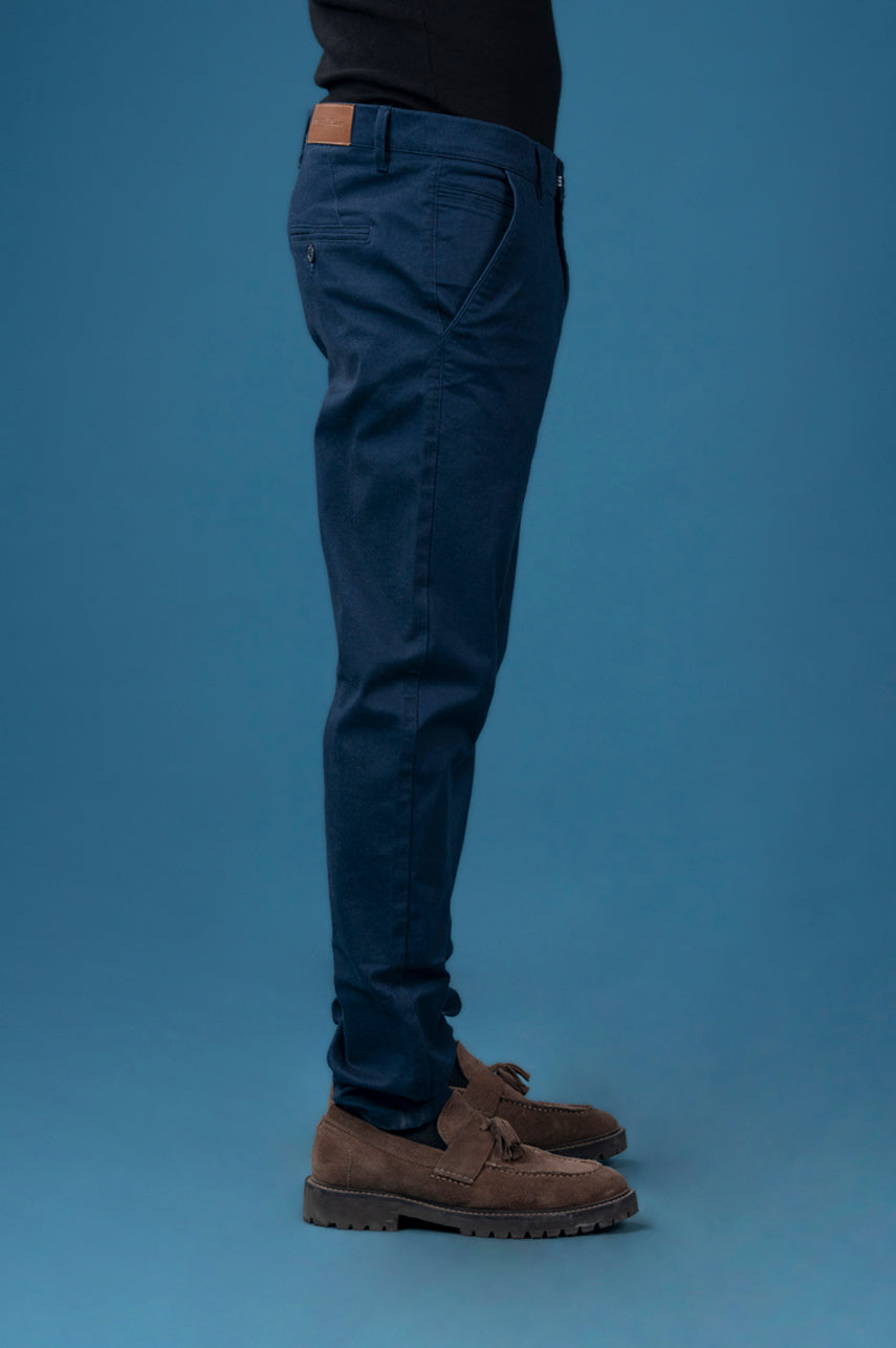 Navy Cotton Chinos
