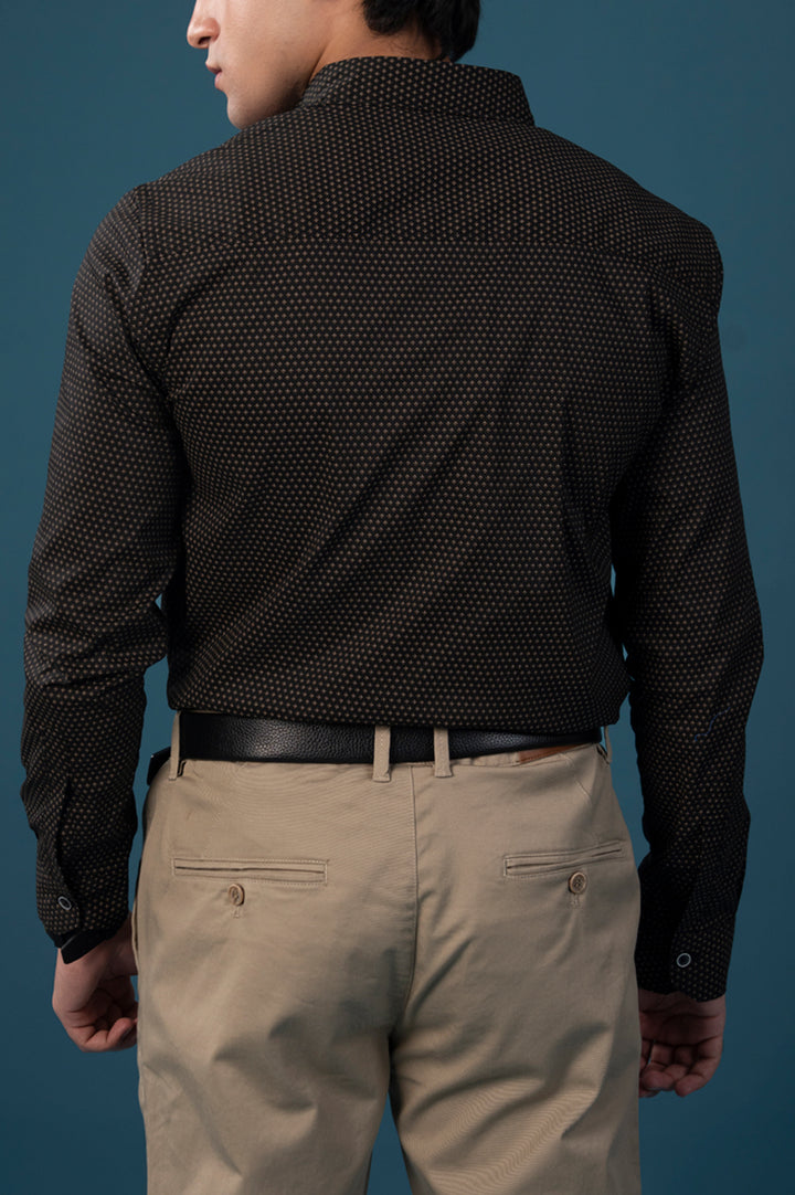 Black Micro Dot Shirt