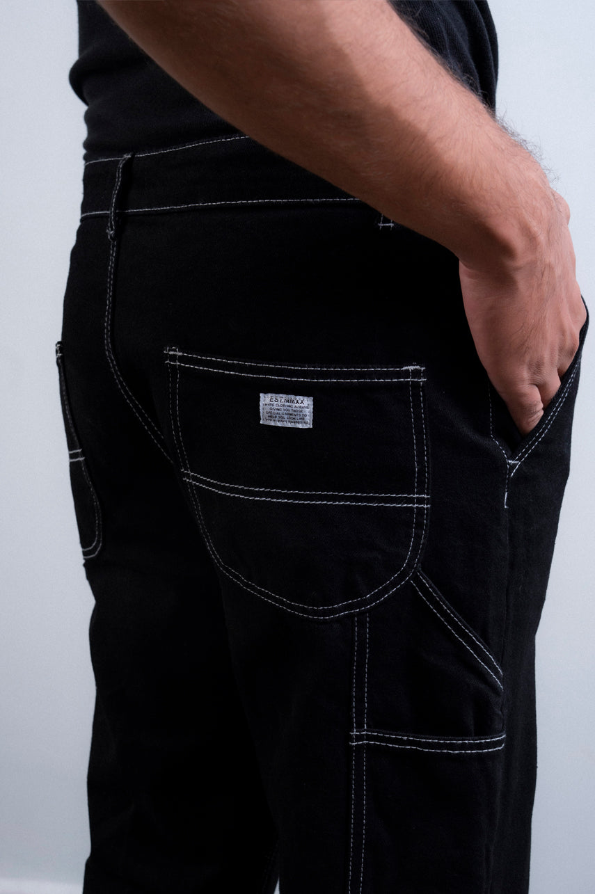Straight Fit Cargo Jeans
