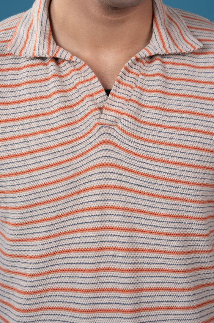 Yarn Dyed Thermal Polo