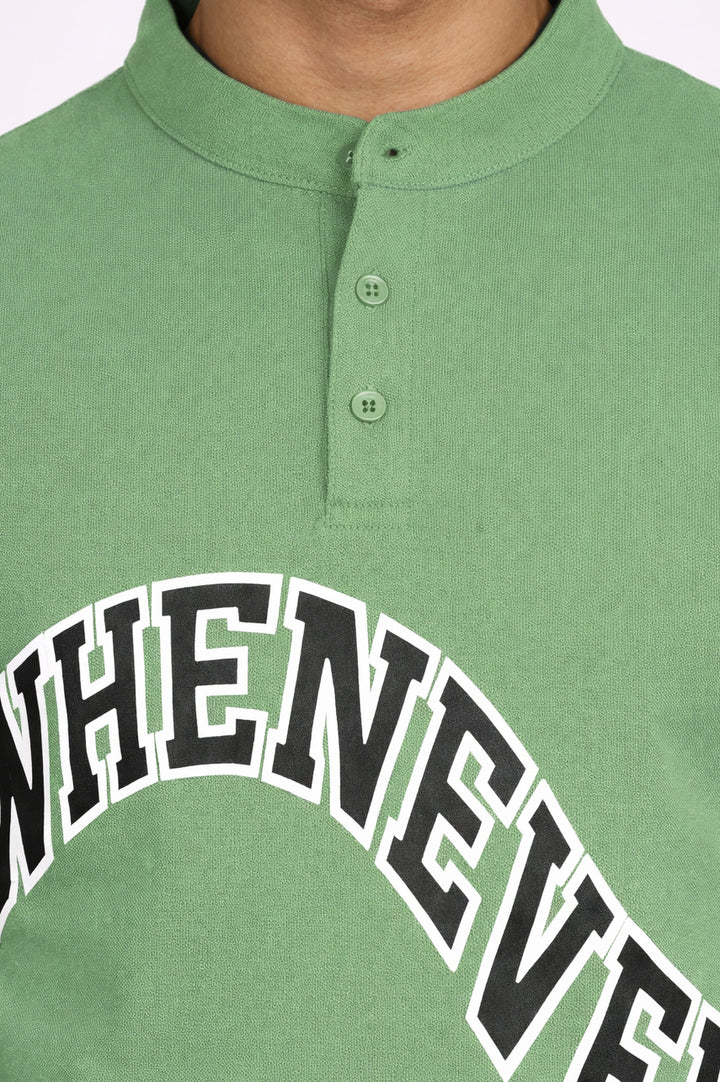 Band Collar ‘WHENEVER’ Polo 002610-GRN