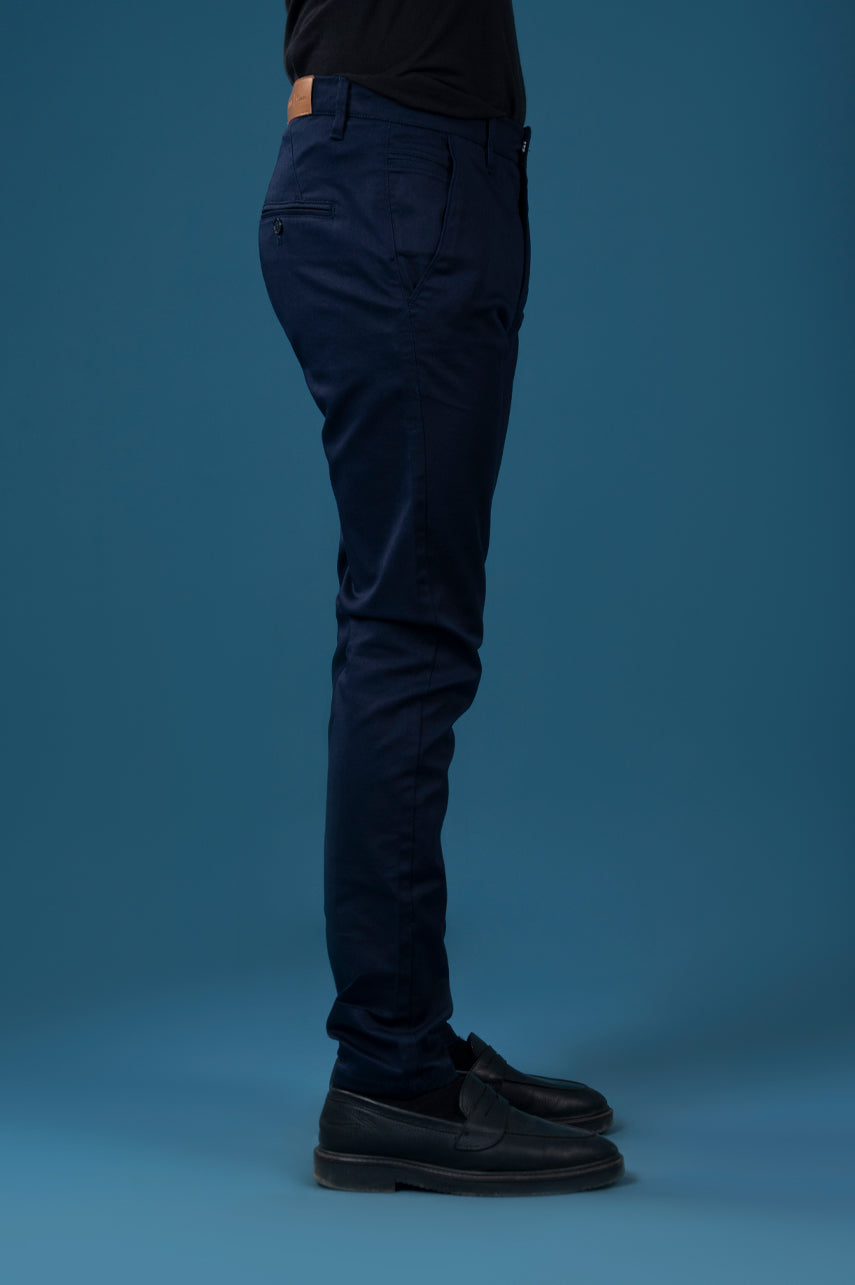 Deep Navy Cotton Chinos