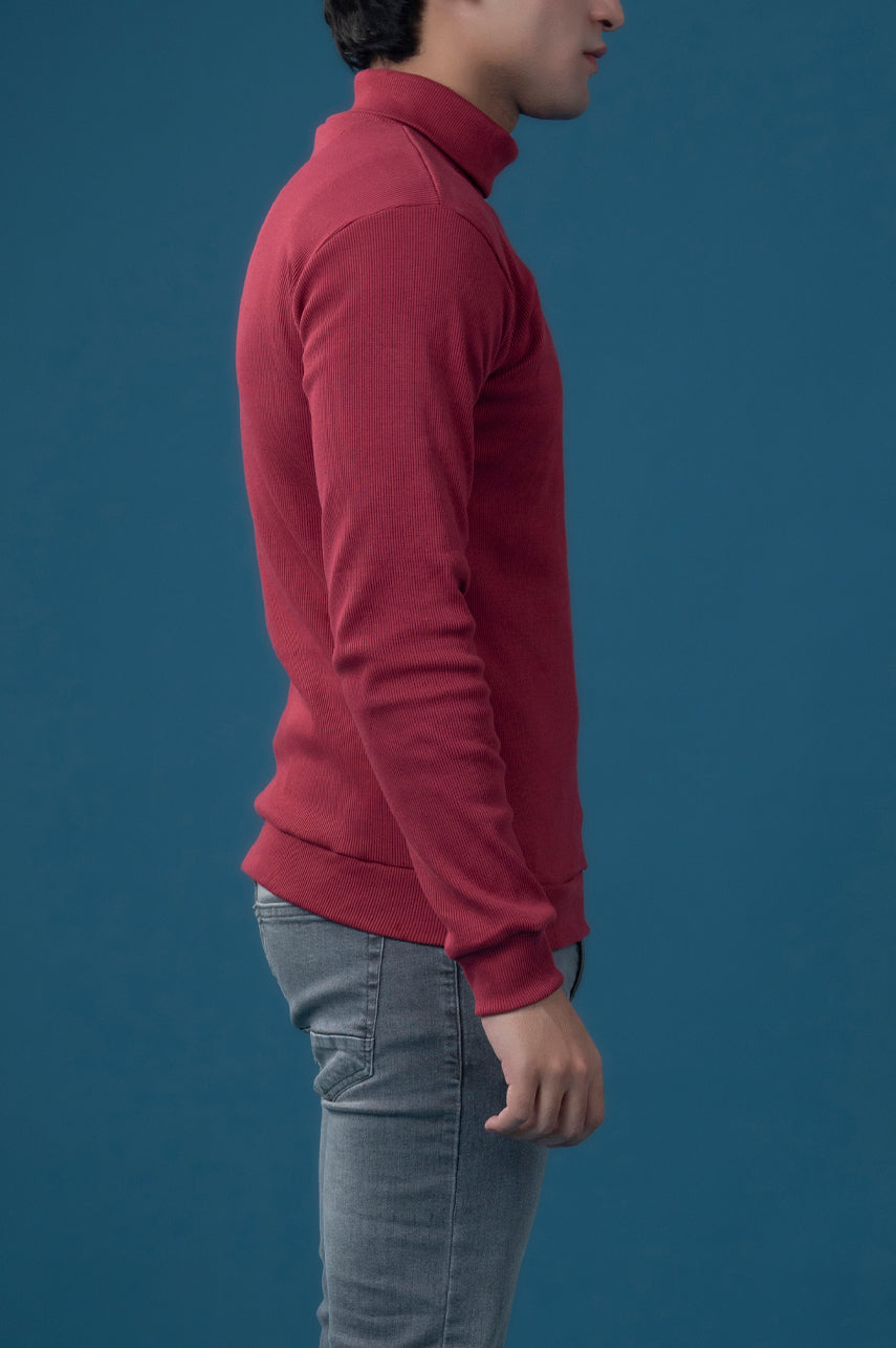 Core Rib Mock Neck