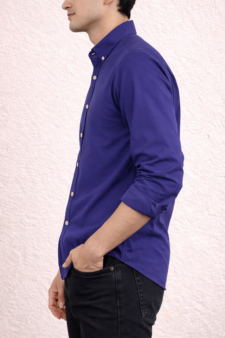 Mens Soft Cotton Casual Shirt 002547-DBL