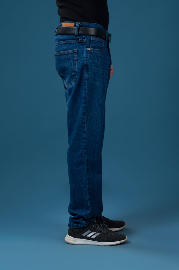 Indigo Blue Straight Fit Jeans