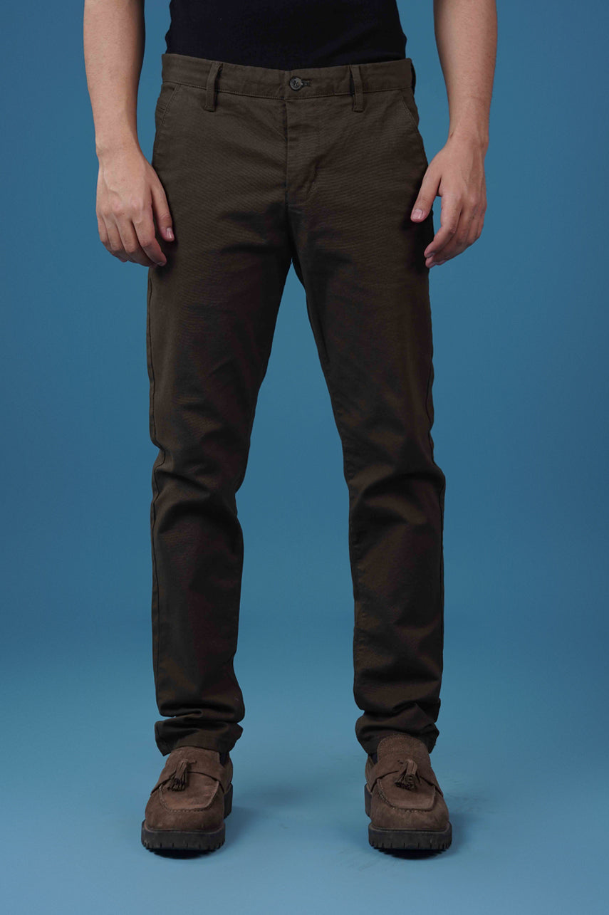 Slim Fit Cotton Twill Chinos