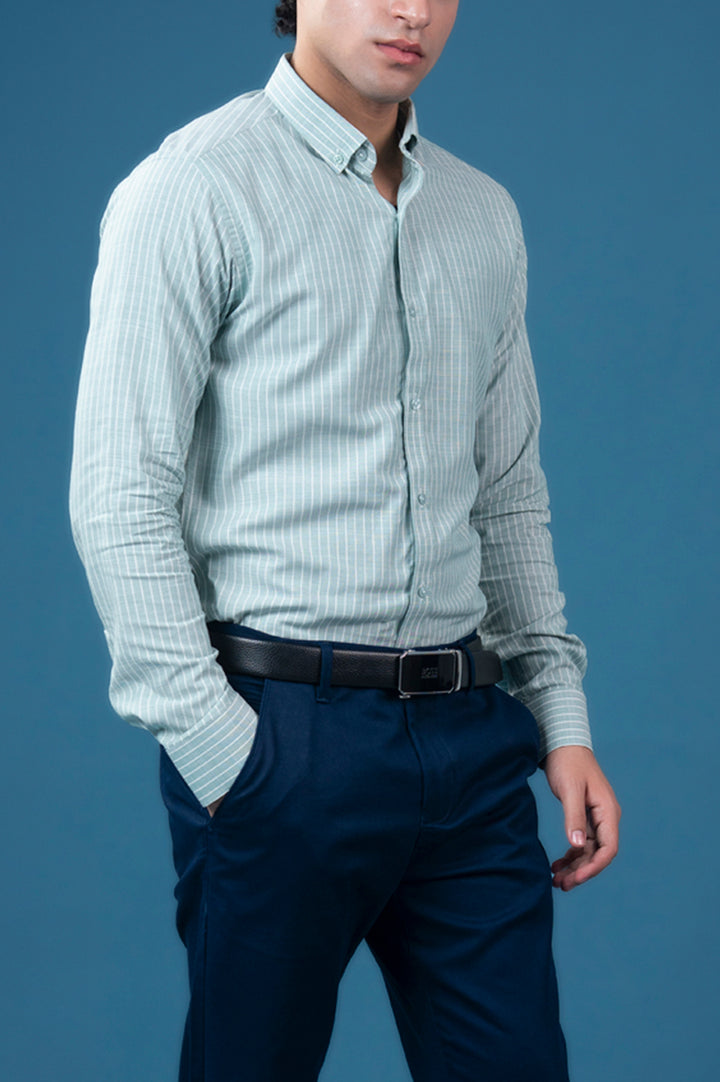 Mintline Stripe Semi Formal Shirt