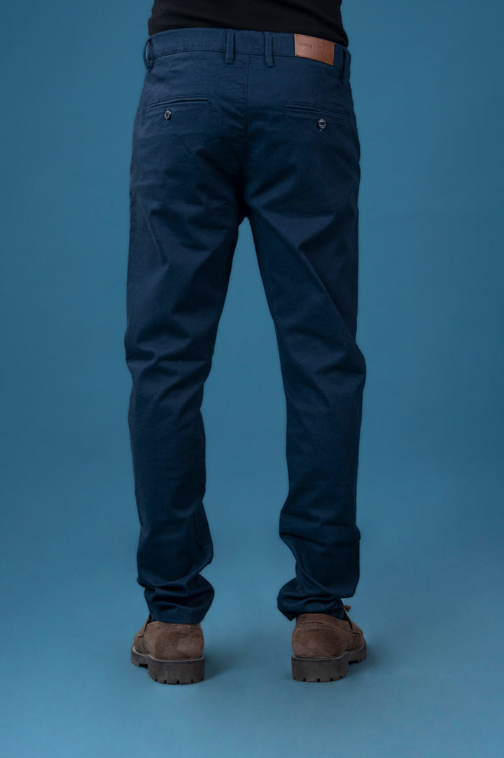Navy Cotton Chinos