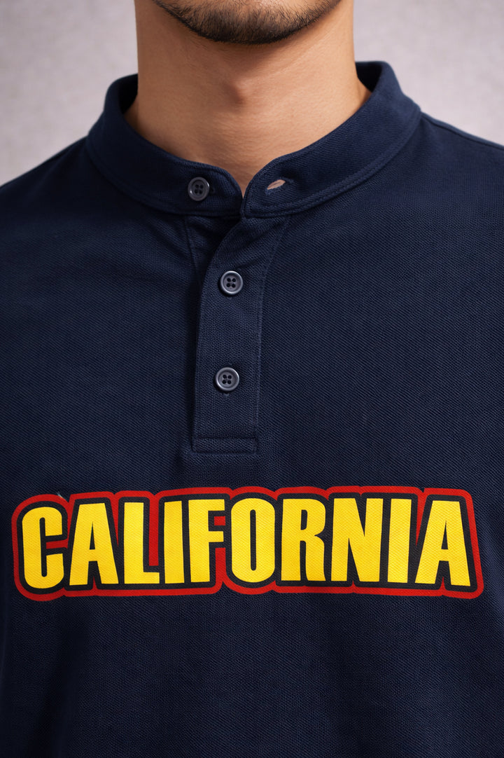 Pique Ban Collar polo 002605-NVY