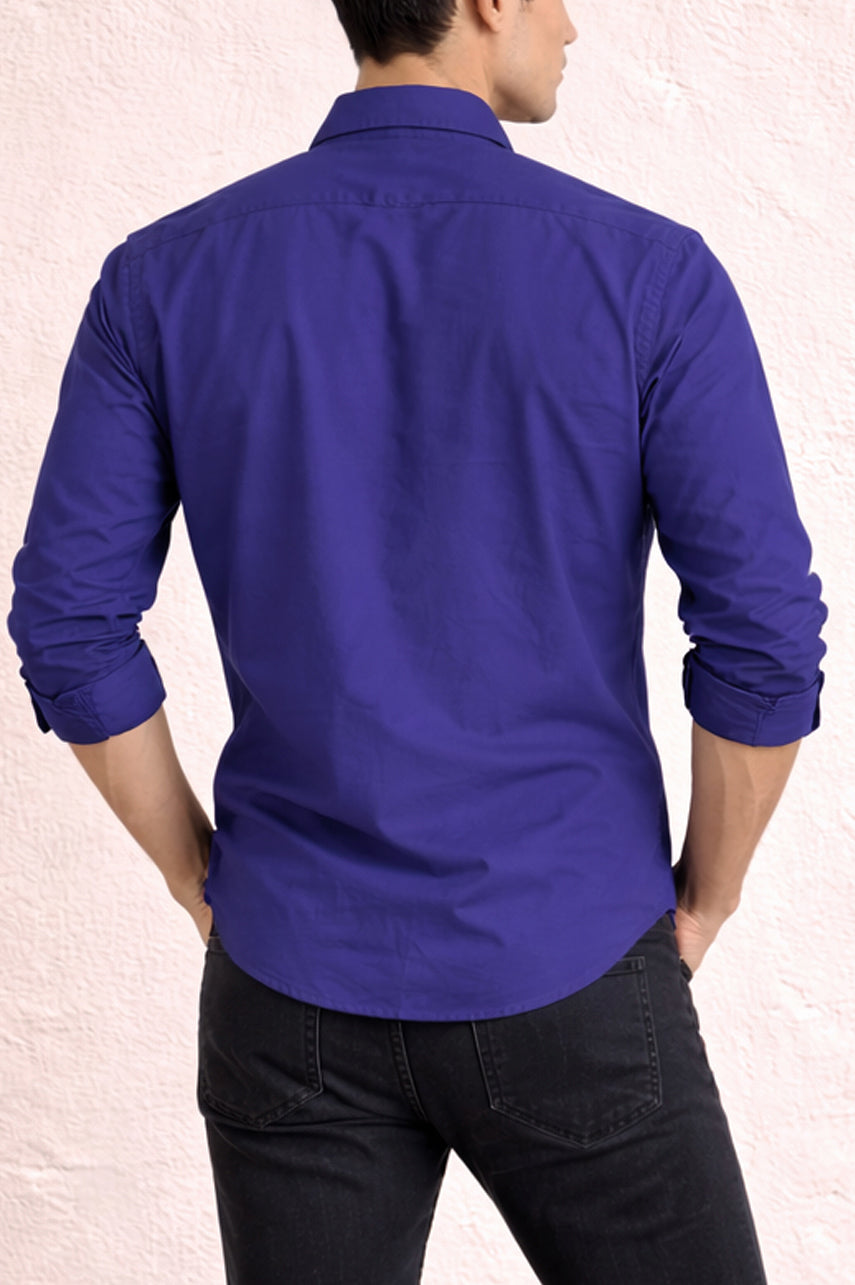 Mens Soft Cotton Casual Shirt 002547-DBL