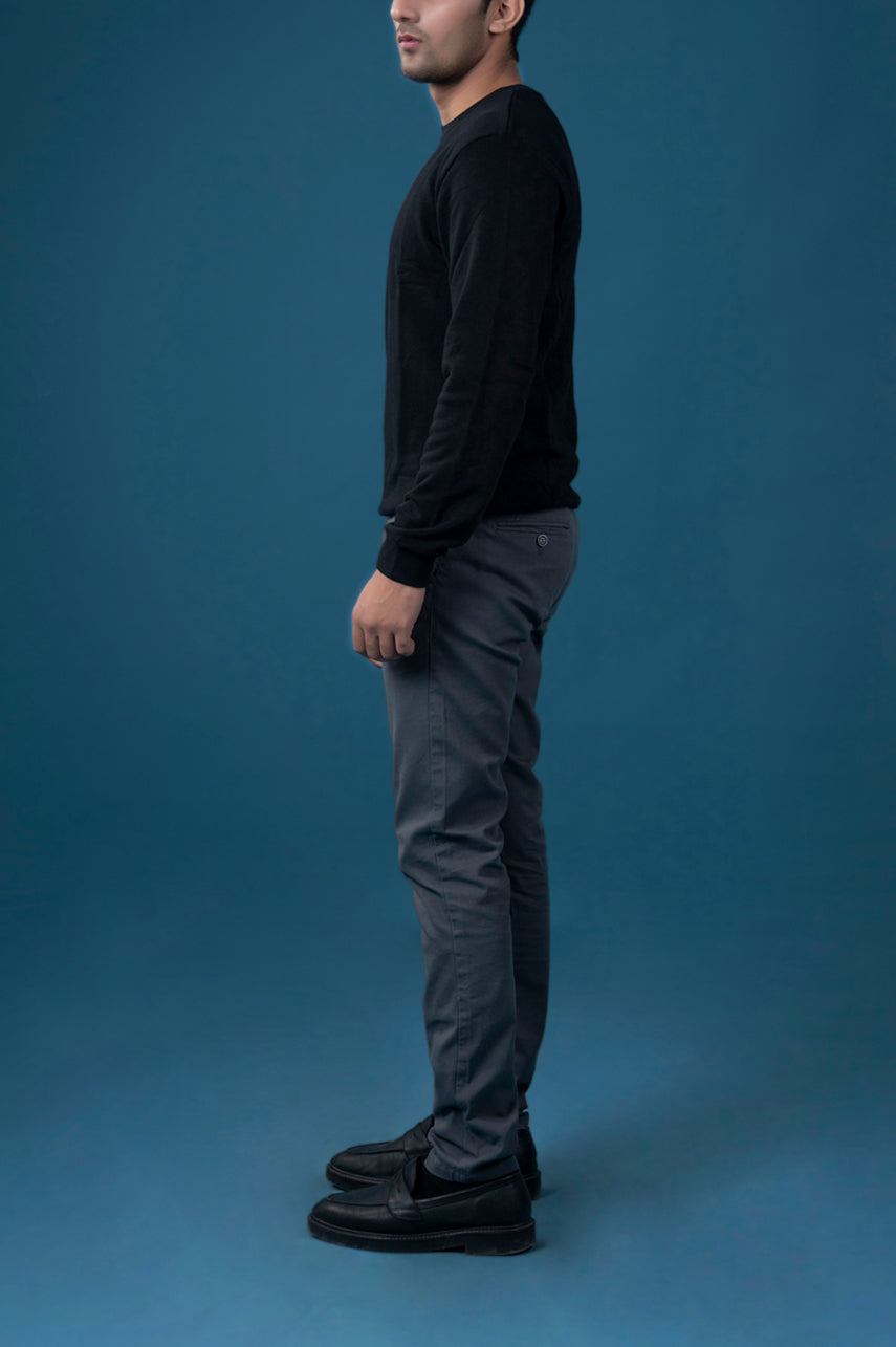 Black Minimal Graphic Sweatshirt