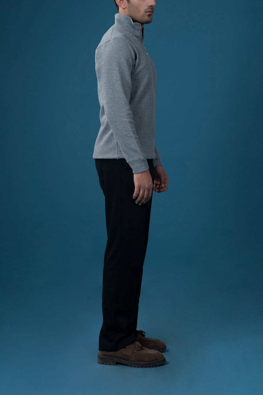 Ash Mock Neck Zipper