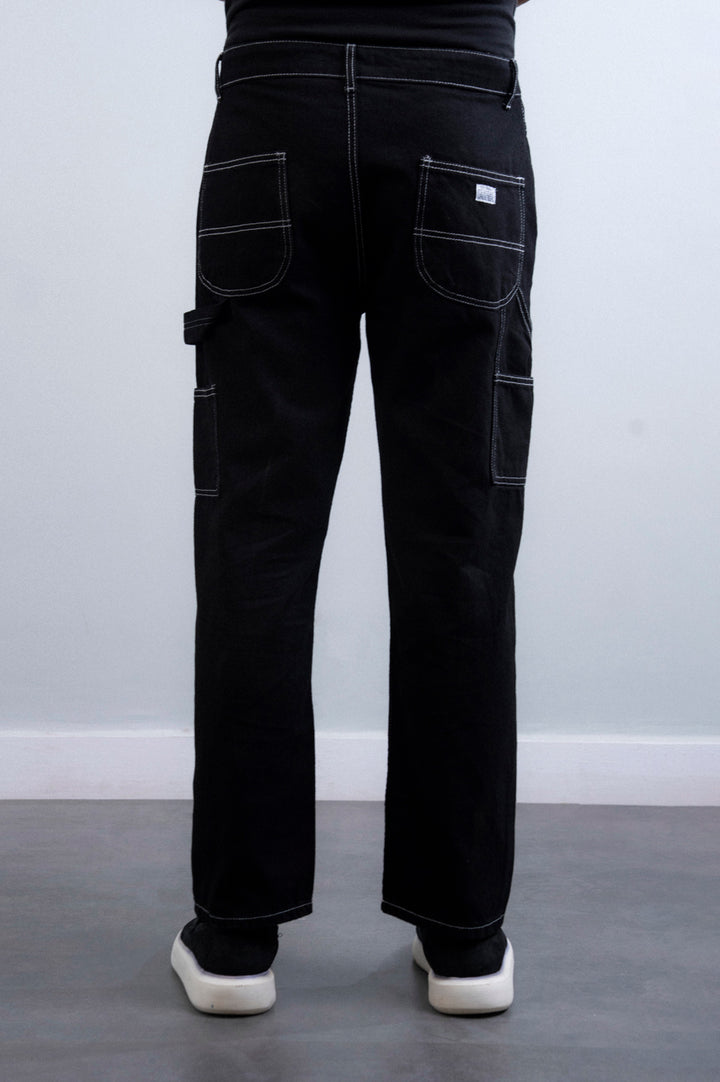 Straight Fit Cargo Jeans