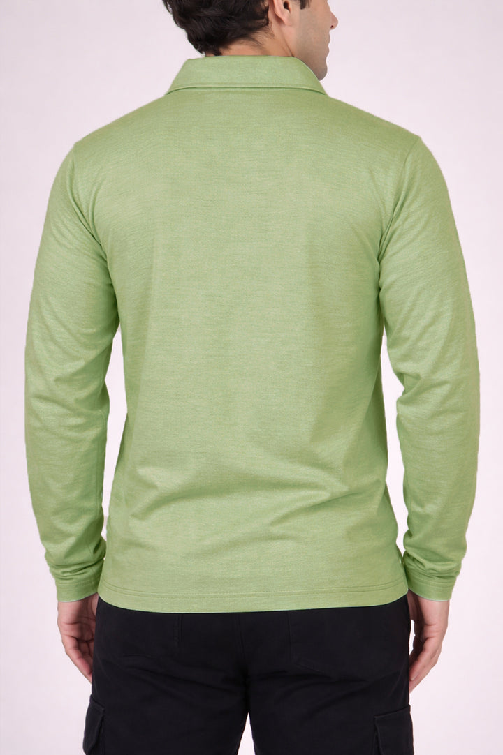 Long Sleeves Polo 002695-GRN