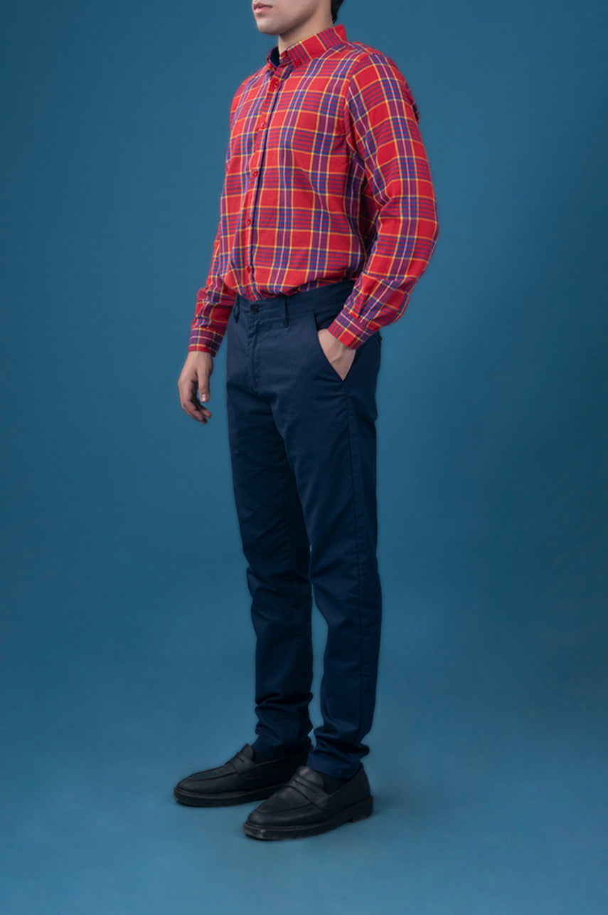 Red Tartan Checked Shirt