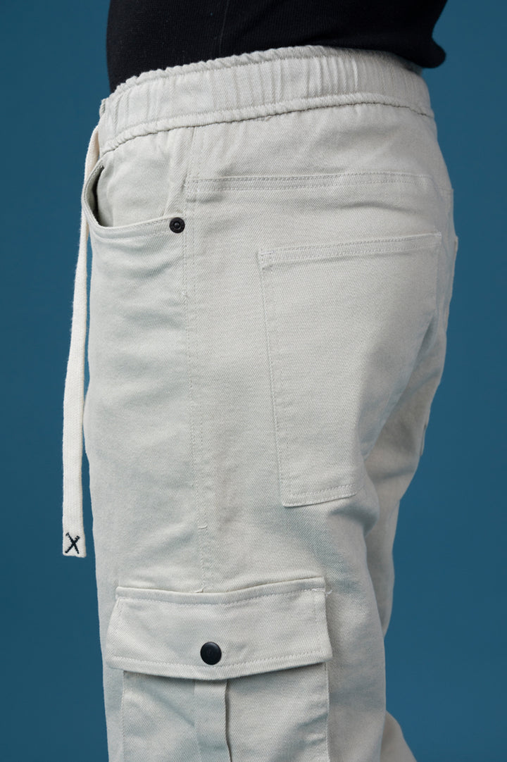 TROUSER CARGO COTTON STRAIGHT FIT