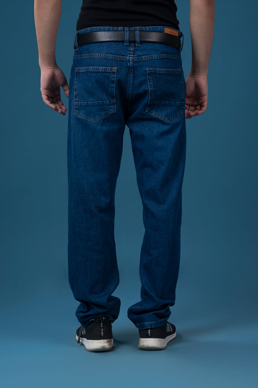 Indigo Blue Straight Fit Jeans