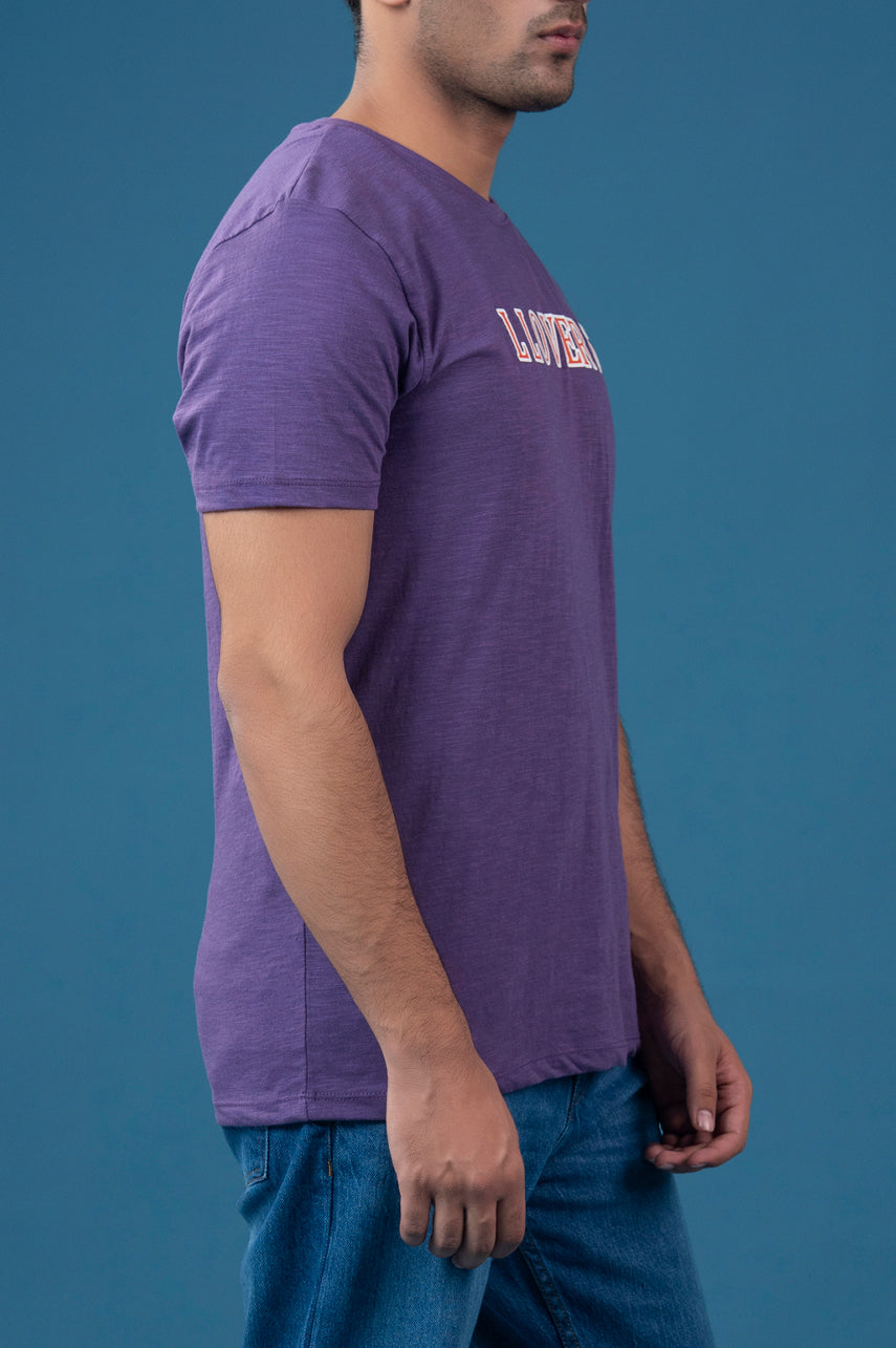 Slub Jersey Printed T-Shirt