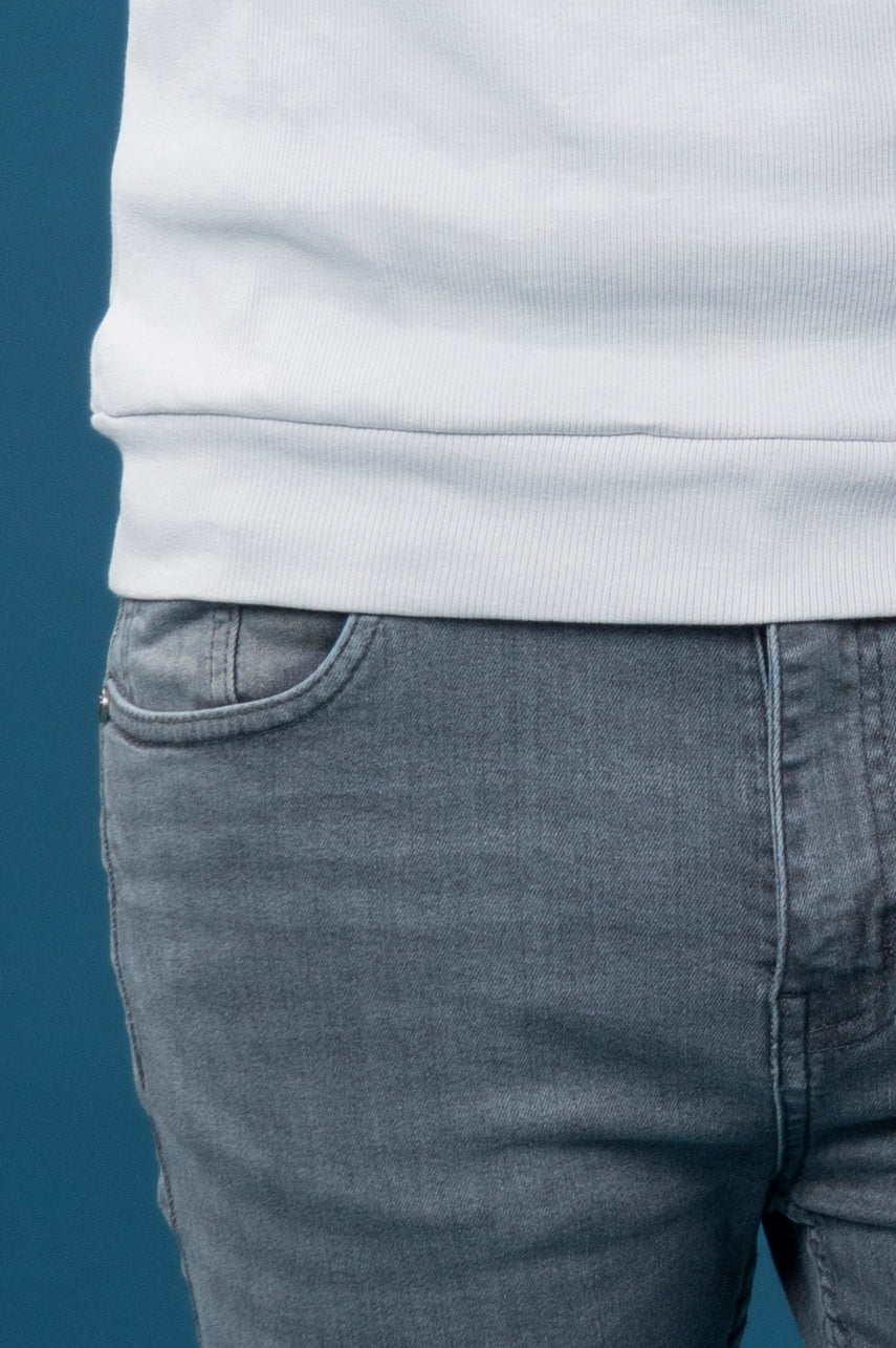 Ash Grey Slim Fit Jeans