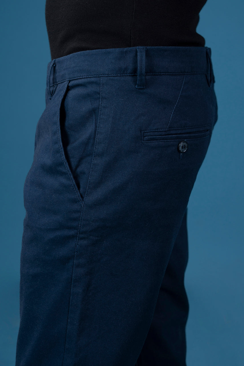 Navy Cotton Chinos