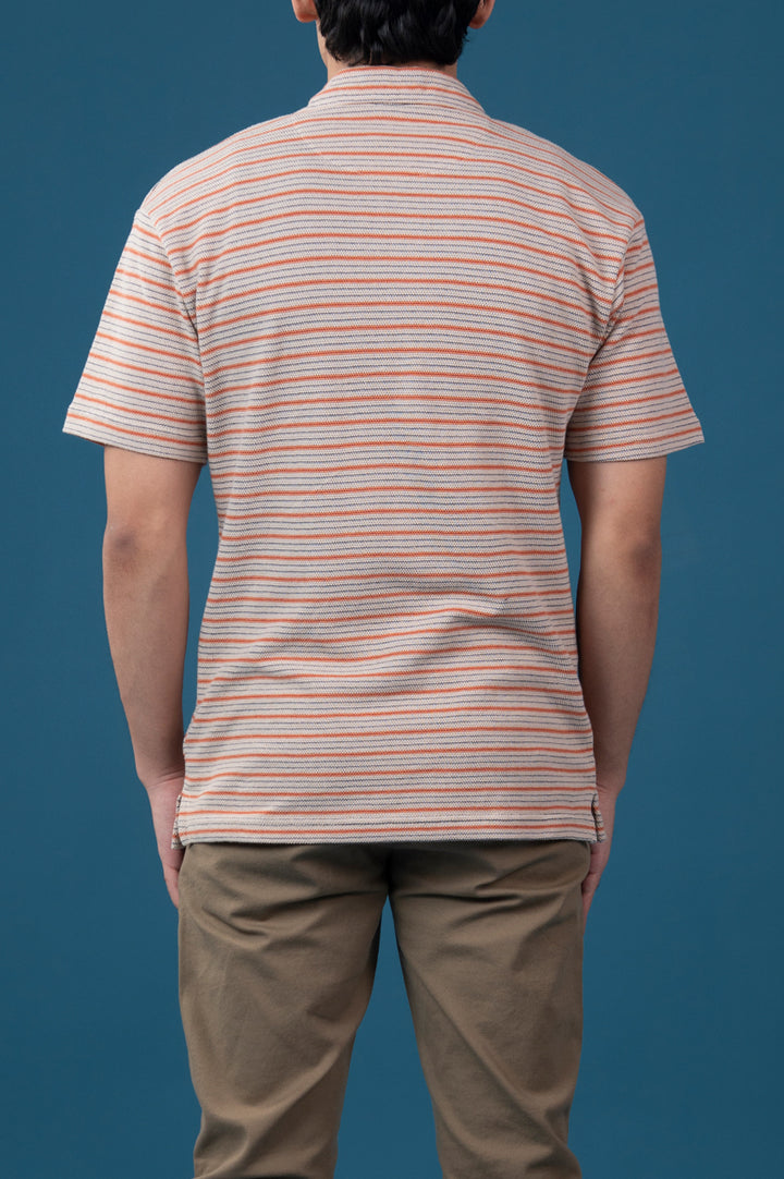 Yarn Dyed Thermal Polo