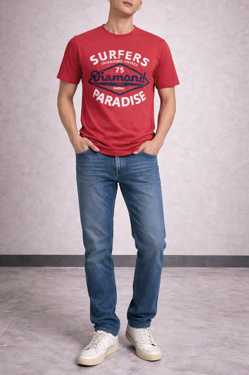 Basic Super Stretchable  T-Shirt 002548-DPK