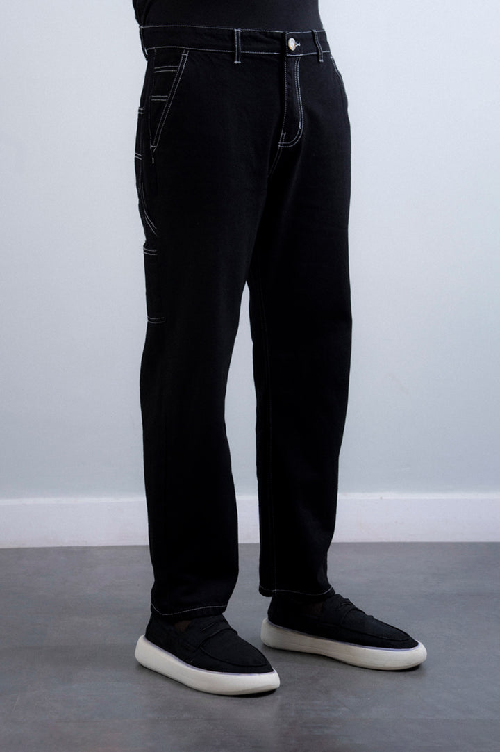 Straight Fit Cargo Jeans