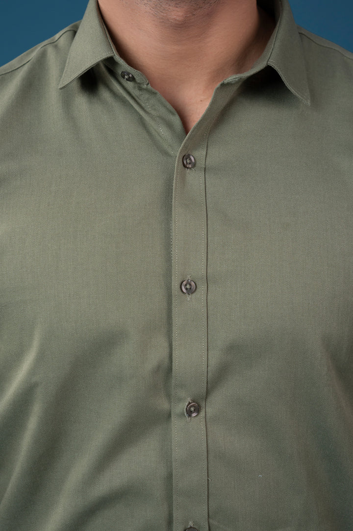 Olive Core Semi Formal Shirt