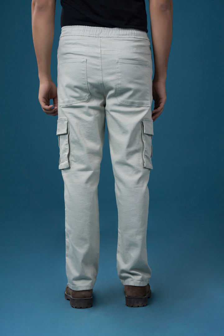 TROUSER CARGO COTTON STRAIGHT FIT