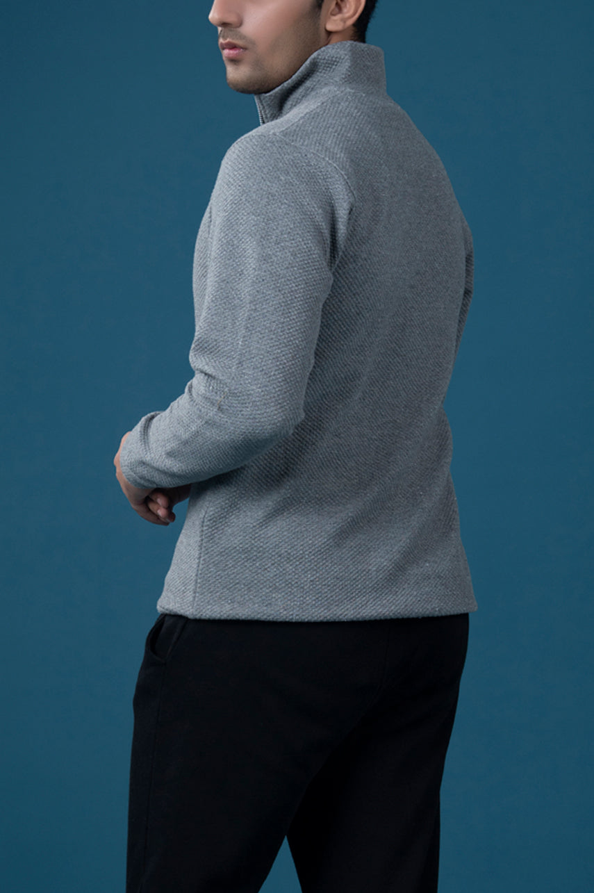 Ash Mock Neck Zipper