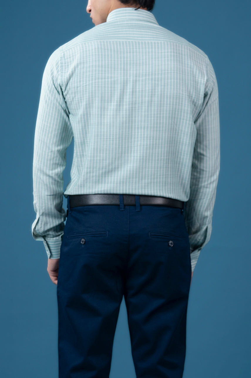 Mintline Stripe Semi Formal Shirt