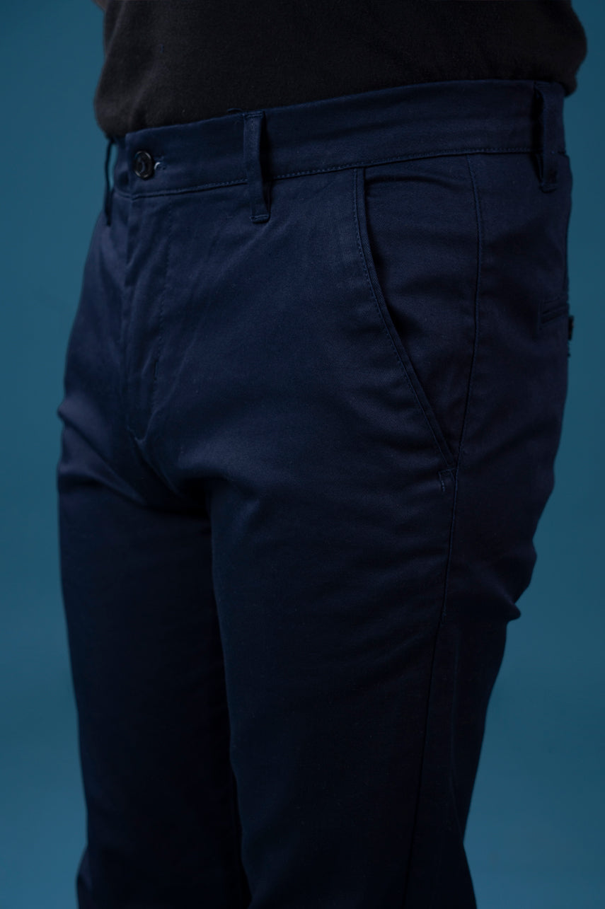 Deep Navy Cotton Chinos