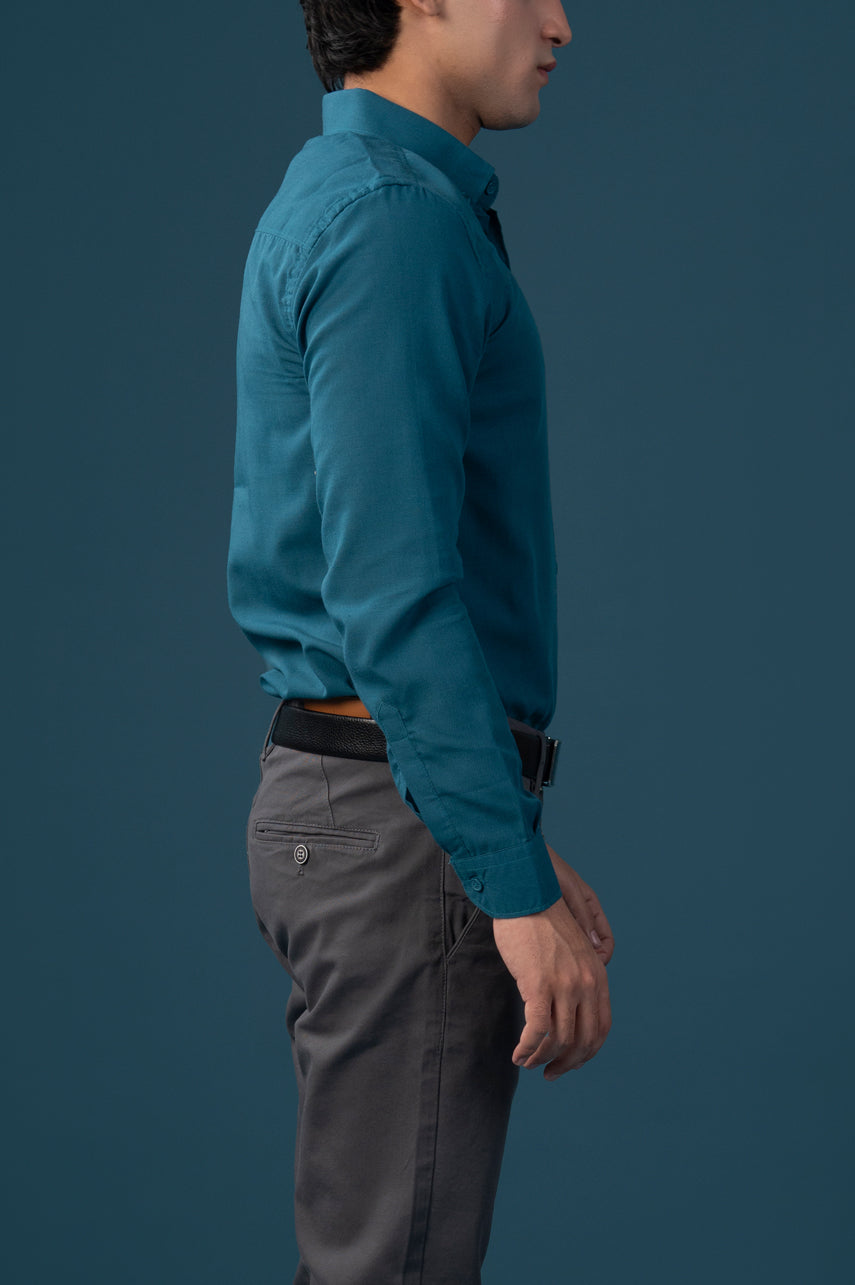 Teal Oxford Button-Down Shirt
