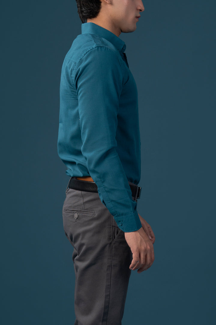 Teal Oxford Button-Down Shirt