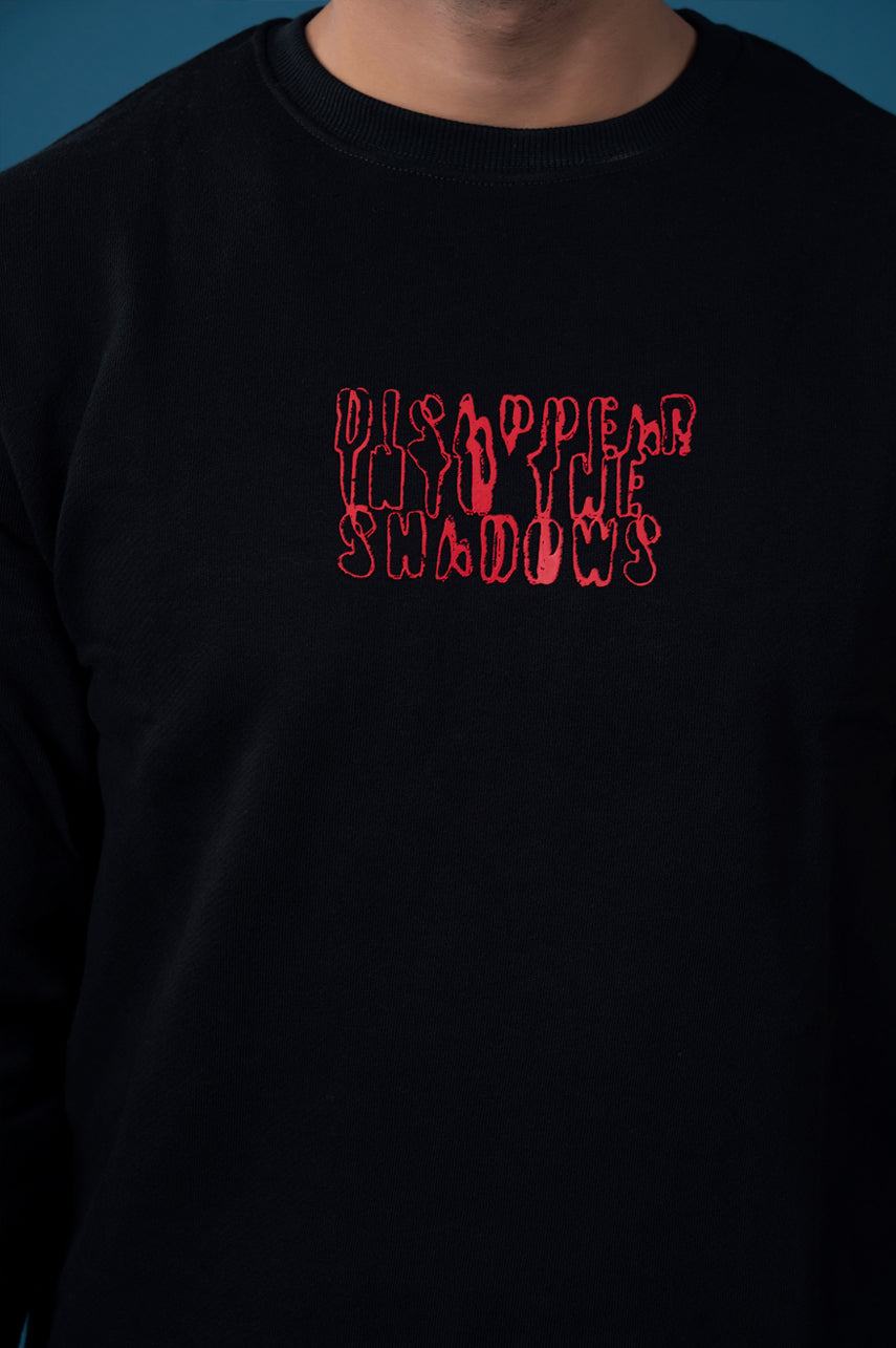 Black Minimal Graphic Sweatshirt