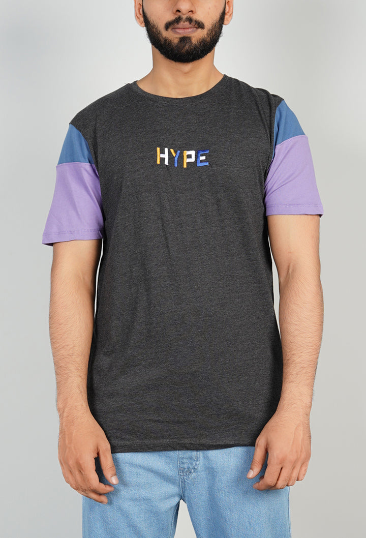 Charcoal Multi-Tone ‘HYPE’ Tee